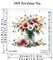 Daisy Flowers Stamped Cross Stitch Kit – Beginner-Friendly 11CT Needlepoint Embroidery Kit with Threads & Needles, DIY Counted Cross Stitch for Adults, Home Décor, 13.8×13.8 Inch